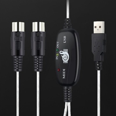 USB Interface Cable Converter PC Music Keyboard Adapter Cord Affordable
