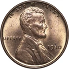 1930 Lincoln Cent  **Mint State 64 Red and Brown** FREE SHIPPING