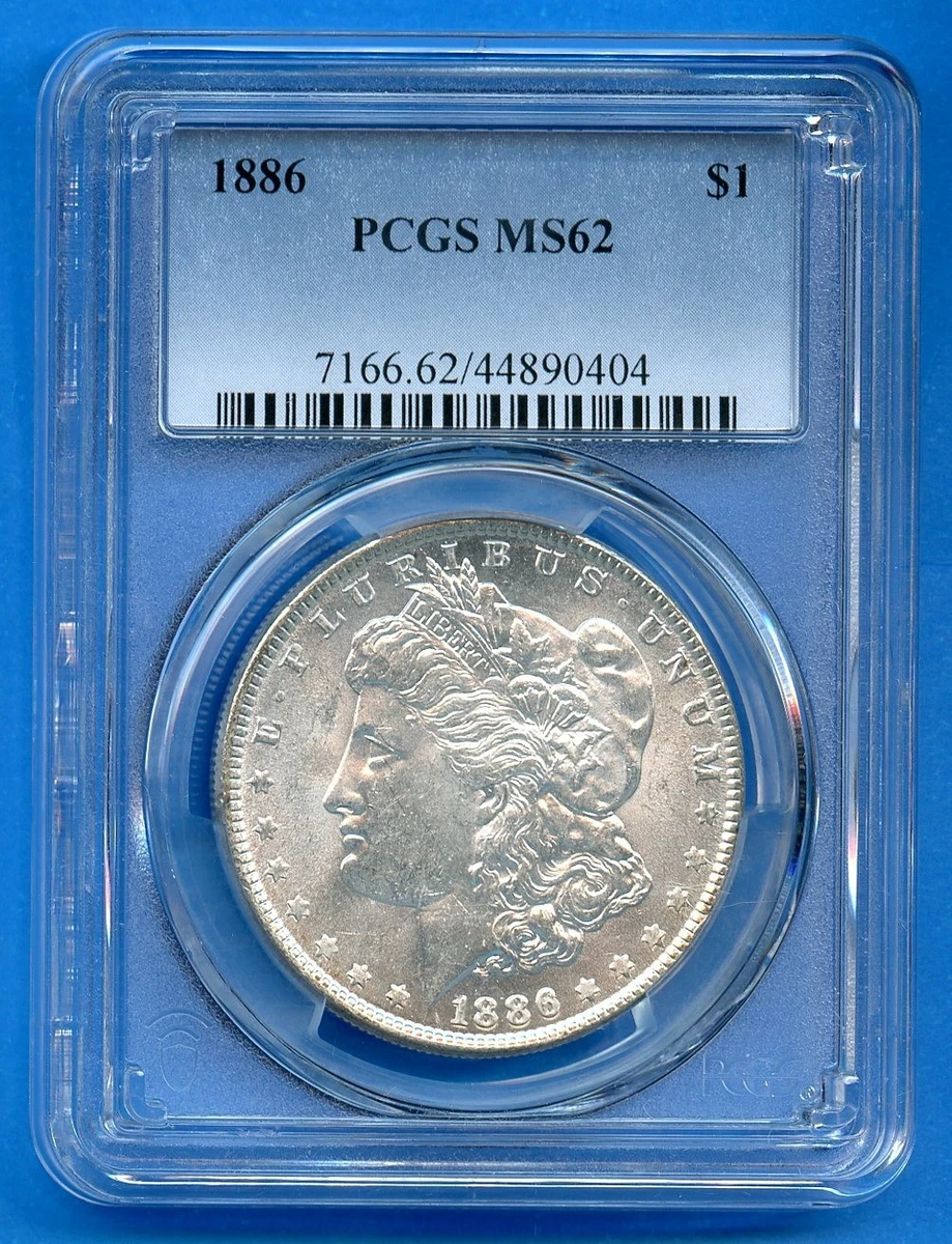 1886 Morgan Silver Dollar MS62モルガンダラー118 MS 62 Graded 1886 Year Morgan US Dollars (1878-1921) for sale | eBay