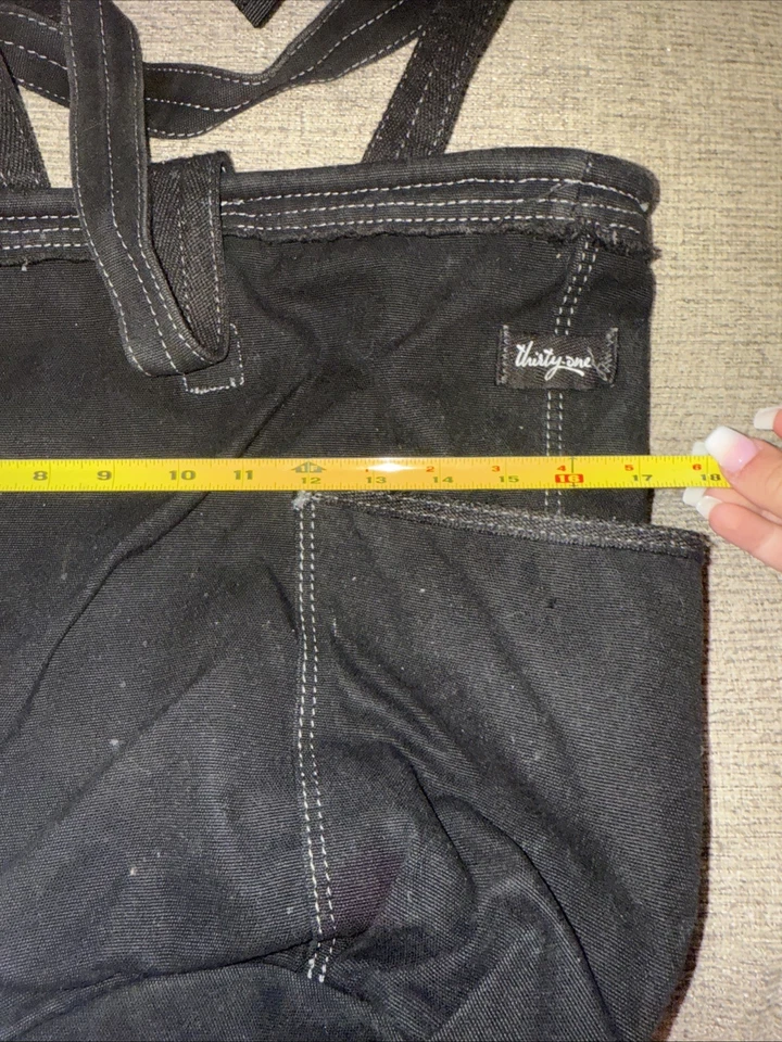 Thirty One 31 Retro Metro Bolso de Mano Cartera Negro Y2K Hobo Bolso de Hombro y Cartera Foto 3 de 4