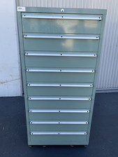 Lista 9-drawer Industrial Parts Tool Bin Storage Cabinet 28-14x27-34x 59.5