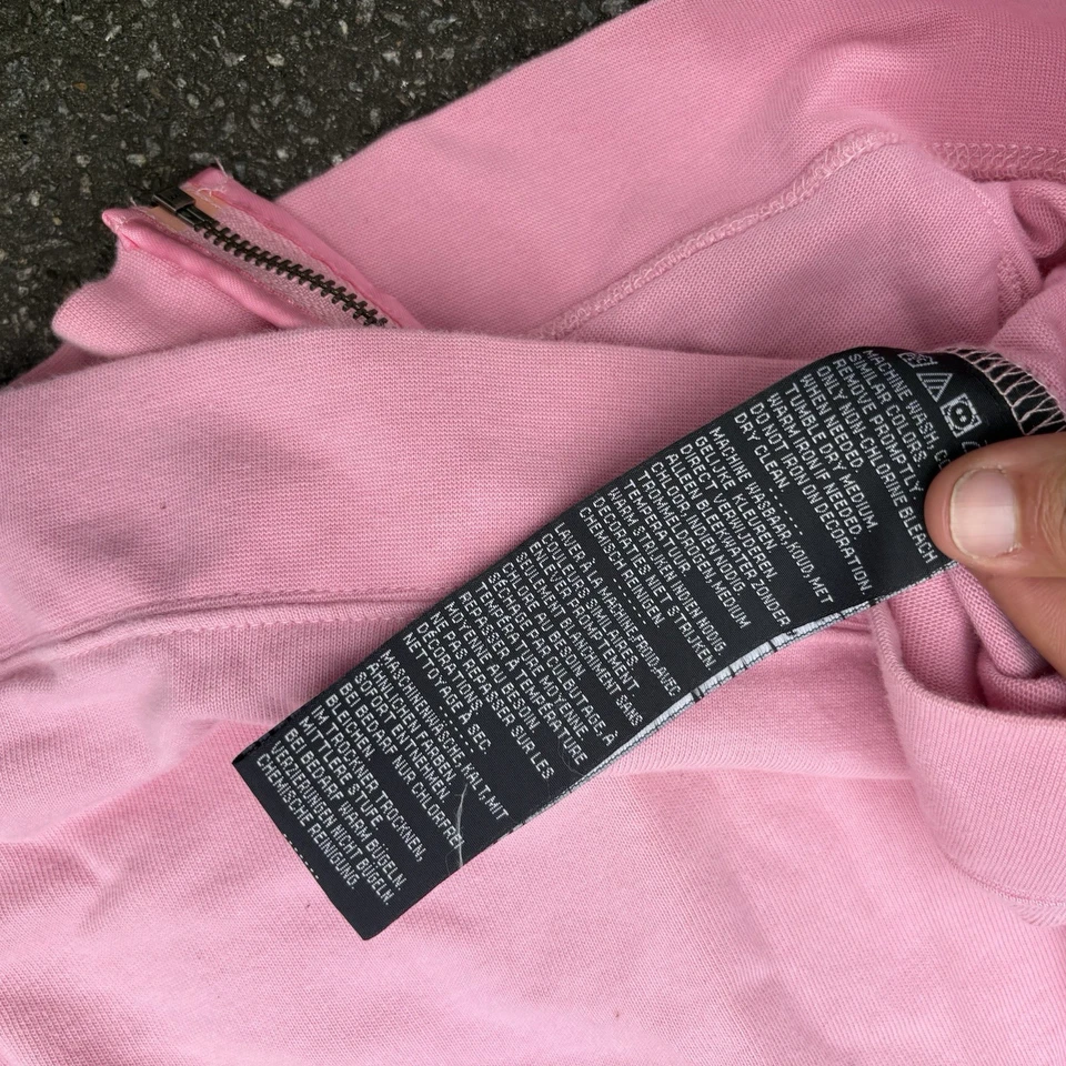 Women’s Full Zip Up Pink Y2k Affliction Angel Wings Harley Davidson Sweater 2XL - Image 4 of 4