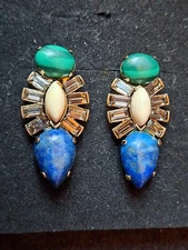 Anthropologie Cotier Mixed Faux Gemstone Earrings