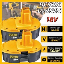 2PACK 18V Battery For Dewalt 18 VOLT XRP DC9096 DC9098 Ni-MH DC9099 NEW