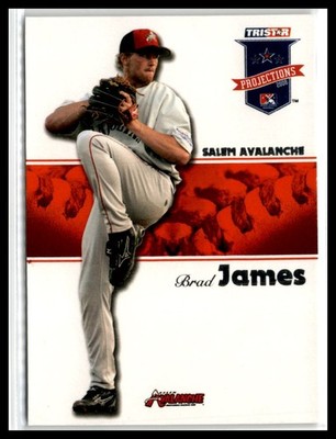 Brad James 2008 TriStar PROjections #107 Salem Avalanche