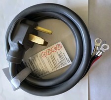 30 Amp 3 Prong 6 FT Dryer Power Cord Gray Electric 10 gauge