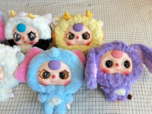 Baby Three Series big head baby zipper bag Toy SP eye Plush Authentic - Picture 6 of 18