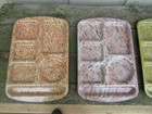 4 Vtg Prolon Ware Melmac Cafeteria divided Lunch Trays — photo 9