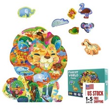 Animal Puzzles for Kids Ages 6-8 200 Piece Lion Jigsaw Puzzles Unique 3-Lion