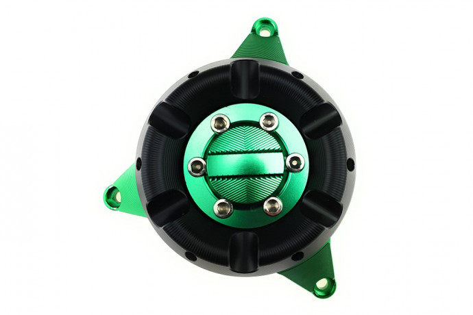 Tampons de protection carters anti-choc vert en alu pour Kawasaki Z800