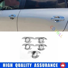 For Toyota RAV4 2009-2012 Chrome Silver Exterior Side Door Bowl Cover Trim 5PCS