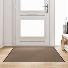 Doormat Beige and Black 120 x 180 cm Polypropylene and vinyl