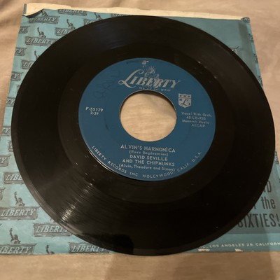 David Seville - Alvin's Harmonica/Mediocre - Liberty Records - 45 RPM Vinyl