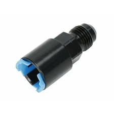 Black -6AN AN6 Fuel Adapter Fitting to 3/8 GM Quick Connect LS W/ Clip Female