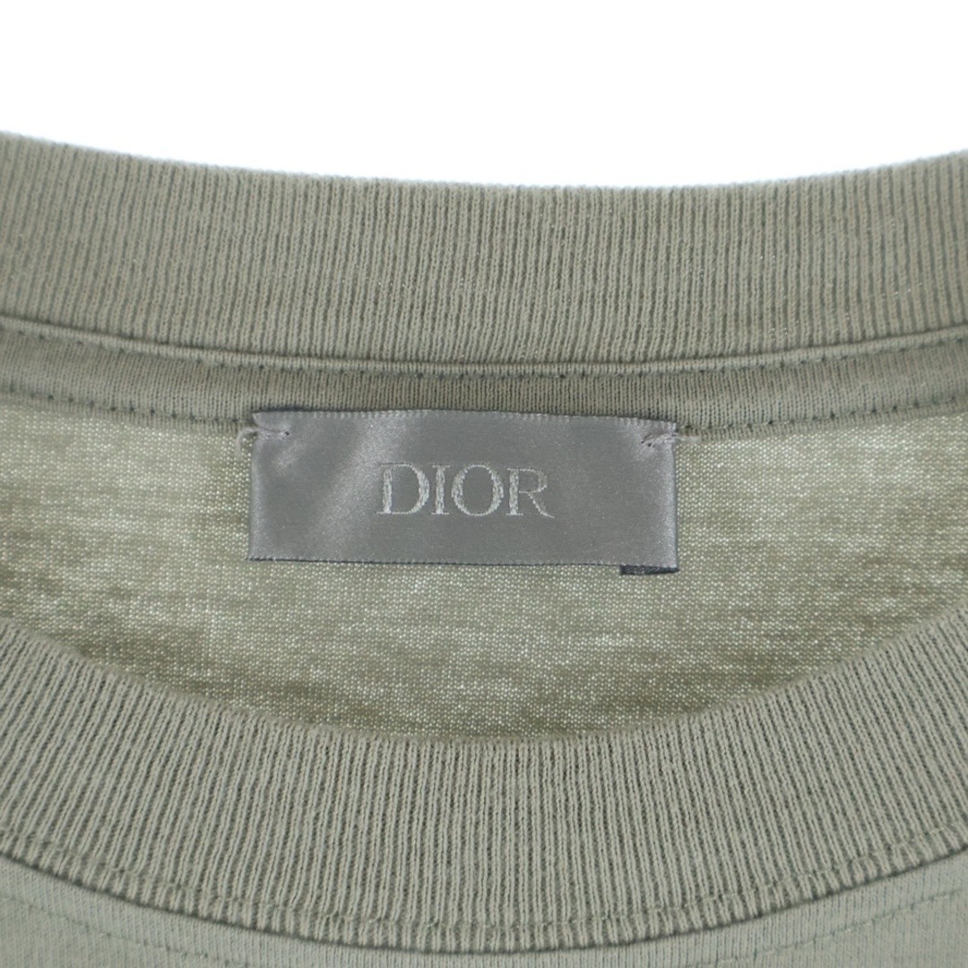 Christian Dior 23AW CD Patch Logo Crew Neck Short Sleeve T-shirt Top Khaki Used thumbnail 7