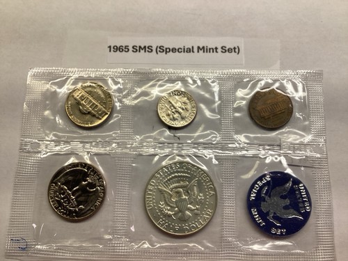 1965-Special Mint Set (SMS) in Original Mint Sealed Cello-No Envelope-072225-90 - Picture 2 of 4