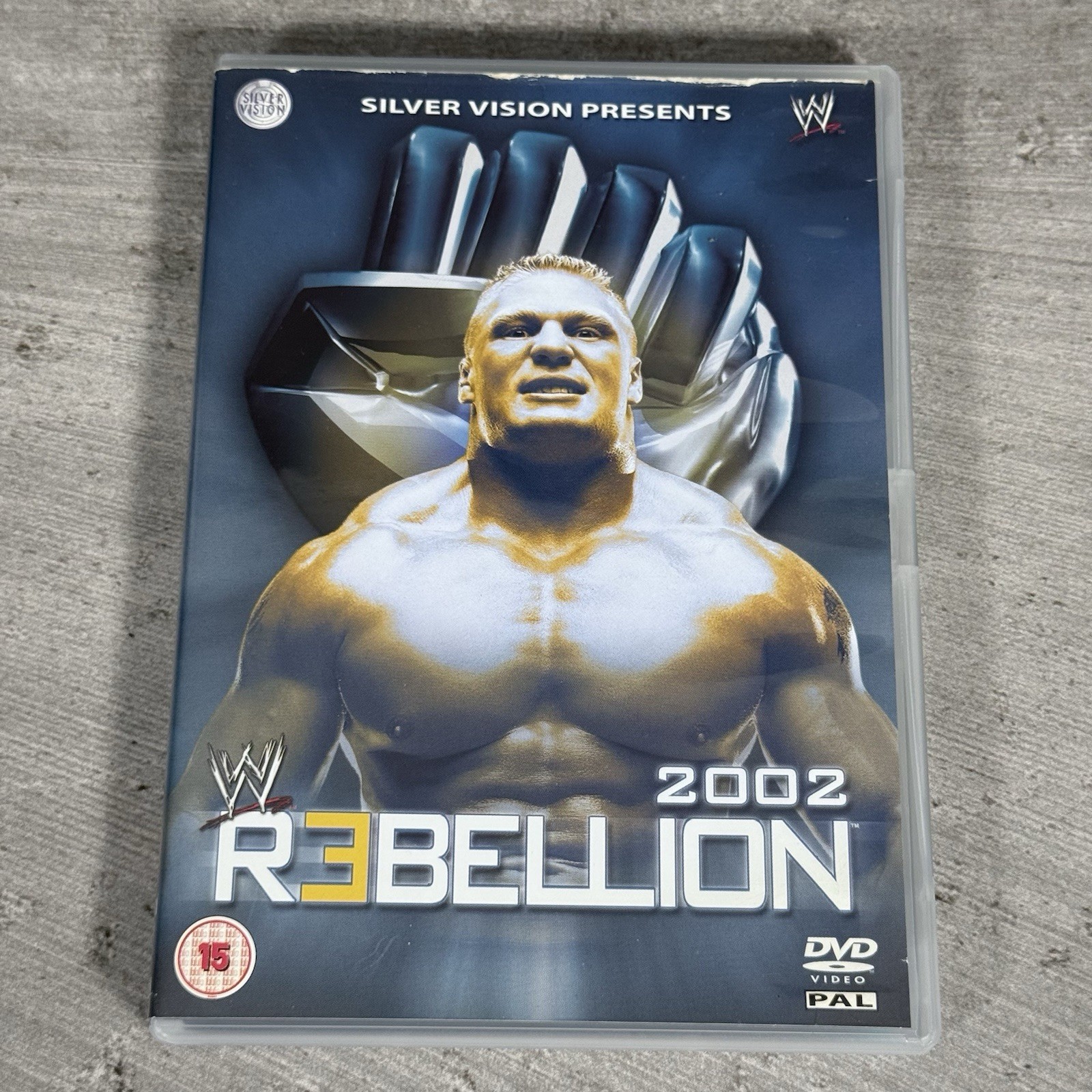 WWE Rebellion 2002 DVD ~ Wrestling Silver Vision UK Event Rare Brock Lesnar