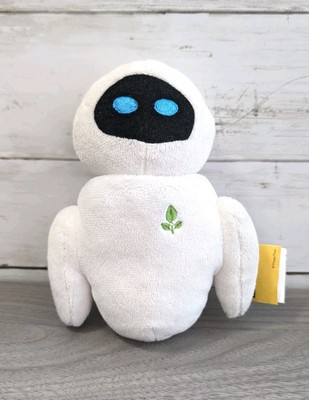  Eve Robot Disney Pixar Wall-E Eva Plush 7'' Rotating Head, Squinting eyes 