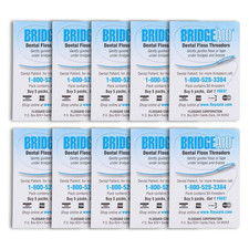 FLOSSAID Bridgeaid Threaders 2 Packs of 50 100 Threaders 