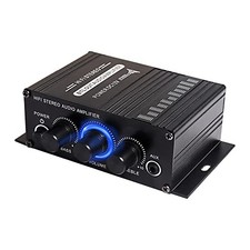12V HiFi Stereo Audio Amplifier for Car 2 Channel HiFi Bass Audio Subwoofer