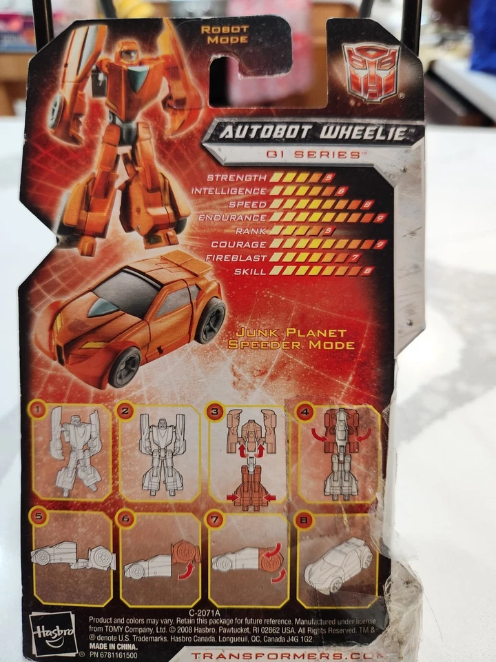 Transformers Universe 25th WHEELIE Action Figure RID Legends Autobot 2008 NIB - Image 2 of 2