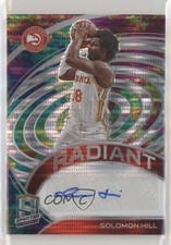 2020-21 Spectra Radiant Signatures Celestial Prizm 27/35 Solomon Hill Auto e6p