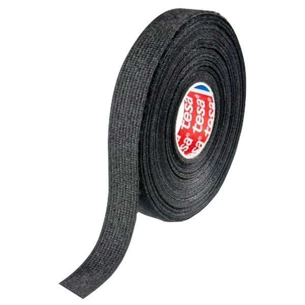 Tesa Klebeband Gewebeband 19Mm X 15M Pet-Wolle Isolierband Schwarz Abriebfest-image