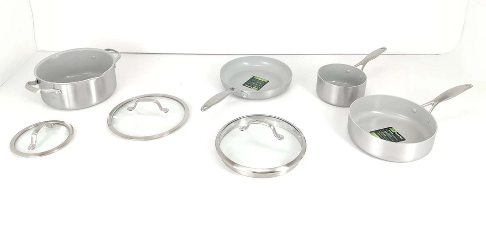 GreenPan Venice Pro Ceramic Edelstahl-Pfannenset, 7-teilig   - Bild 2 von 4