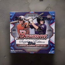 2022 Bowman Sapphire Edition Baseball Hobby Box Factory Sealed