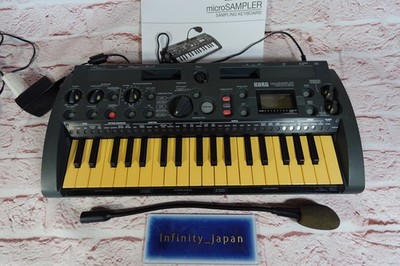 Korg MS1 microSAMPLER Sampling Keyboard with Mic adapter fast ship from japan
