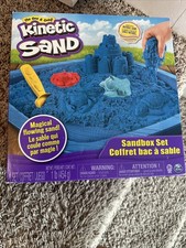 Juego de caja de arena de arena cinética 1 lb de arena natural arena mágica que fluye azul nuevo