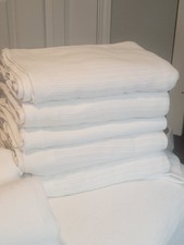 12X 100 Soft COTTON Blanket NEW DEFECTS BREATHABLE 70x90 White SOFT QUALITY 