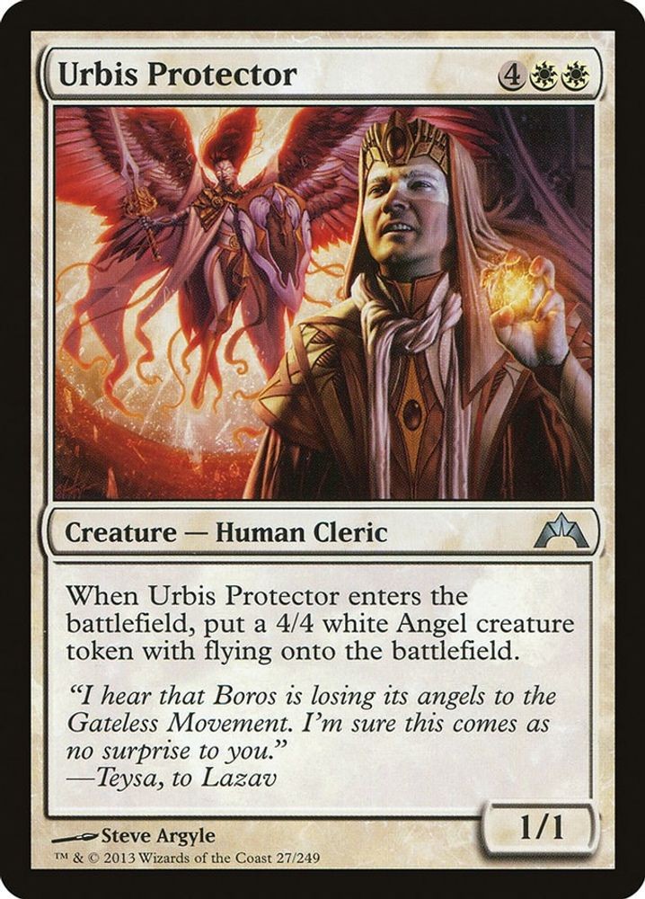 2013 Magic: The Gathering: Gatecrash Urbis Protector (#27, U, Moderately Played)