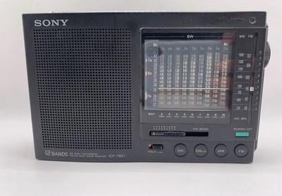 Sony ICF-7601 Weltempfänger 12-Band FM/MW/SW Radio Kurzwellenradio Portable