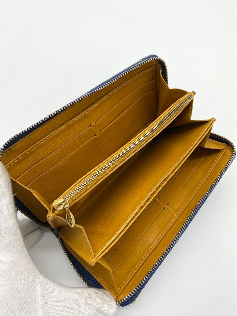 Good Quality Item Louis Vuitton Monogram Denim Long Wallet AA784 
