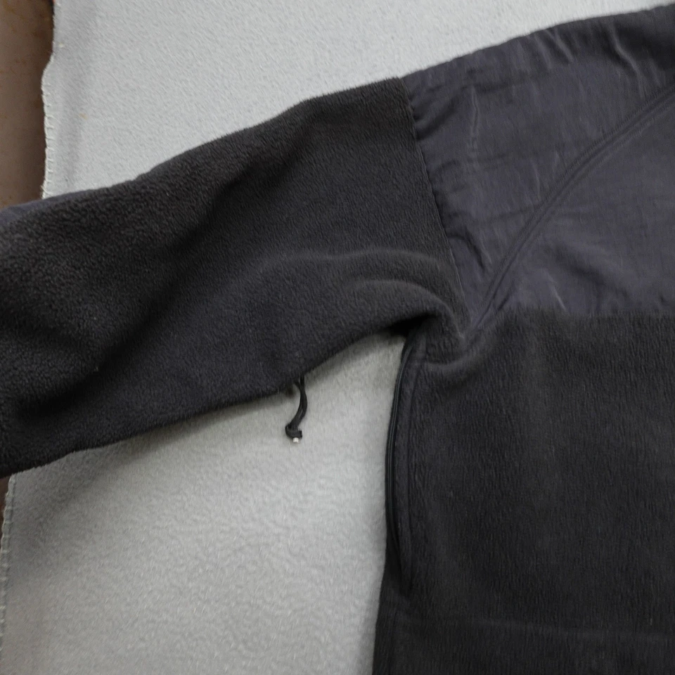 Vintage Peckham Fleece Jacket Men Size L Black Full Zip Polartec Military Navy - Image 3 of 4