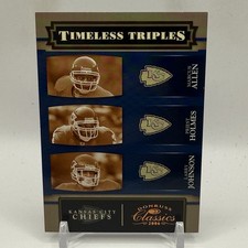 2006 Donruss Classics Timeless Triples Larry Johnson Marcus Allen Priest Holmes