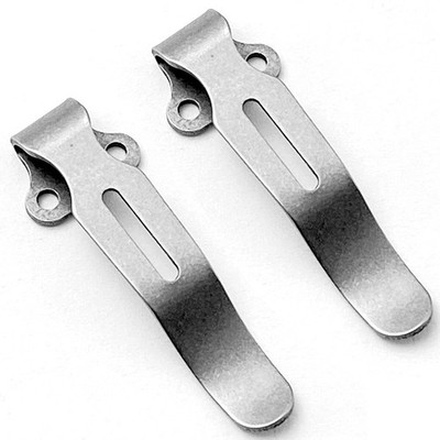 2 Edelstahl Taschenclips für Benchmade 535 Messer