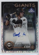 2024 Topps Pro Debut Sparkle Foil Auto 150/199 Jonah Cox #PD-61 Auto 0nr3