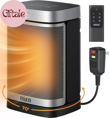 Space Heater for Bathroom and Indoor, Portable Heater, 1500W Safe and Quiet PTC