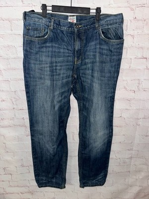 Peckott Denim Jeans blau Used Look Größe 38/30