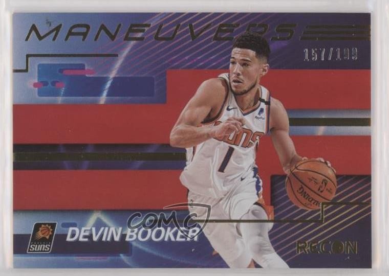 2020-21 Panini Recon Maneuvers Red 157/199 Devin Booker #5 2v7