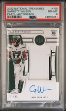 2022 Panini National Treasures Garrett Wilson True RPA /99 PSA 8