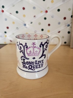 Emma Bridgewater Long Live The Queen Coronation 1953 2013 HalfPint Becher Top