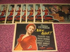 1941 Universal NICE GIRL Musical Comedy LC SET Deanna Durbin Franchot Tone