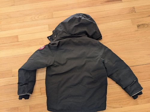 Canada Goose 4591Y Youth Logan Parka Down Jacket Size S (7/8) Black - Picture 2 of 14