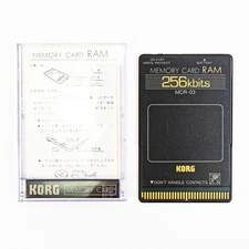Korg MCR-03 Memory Card 256kbits 256 Kbits RAM with Plastic Case