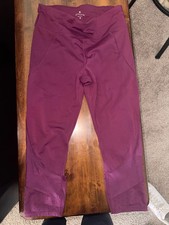athleta leggings burgundy wine capri leggings...