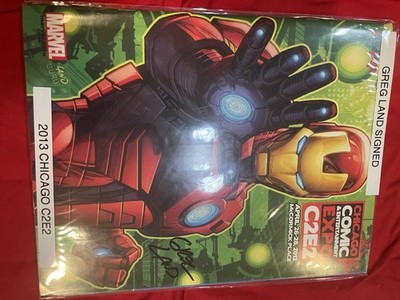 2013  Comic Expo C2E2 Program Alt Cover Civil War 2 SIGNED GREG LAND  MAKE OFFER