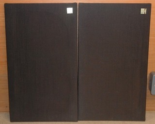 Pair of 1970s Vintage KEF Chorale Grilles Very Nice With KEF Logo Badges